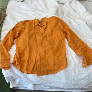 Banana Republic Men's Orange Shirt Jacket